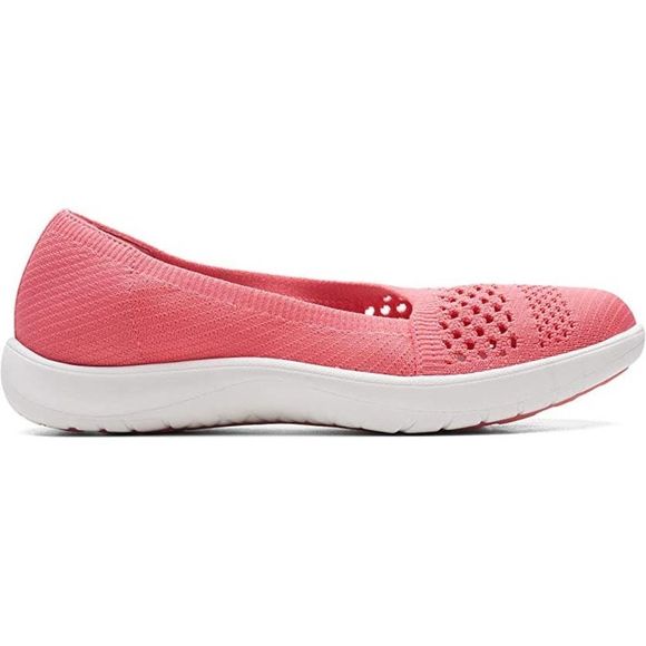 Clarks Cloudsteppers Adella Moon WOMENS Knit Slip-Ons SHOES-SNEAKERS coral - Picture 4 of 8